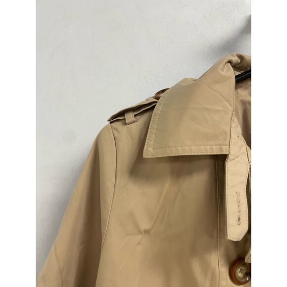 MICHAEL KORS Cotton Blend Double Breasted Trech Coat Khaki/Tan Medium - Picture 3 of 12